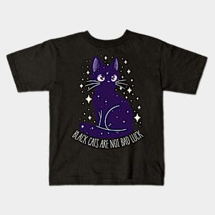 black cats are not bad luck Kids T-Shirt